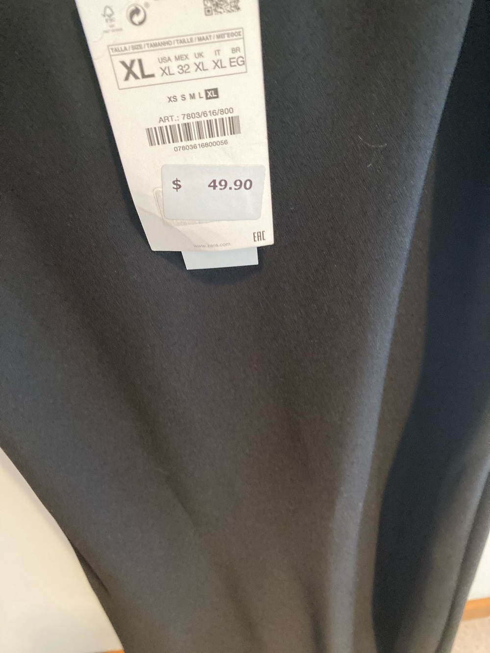 Zara Black V-Neck Slip Maxi dress. NWT - Picture 2 of 9